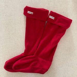 Hunter Boot Red Socks